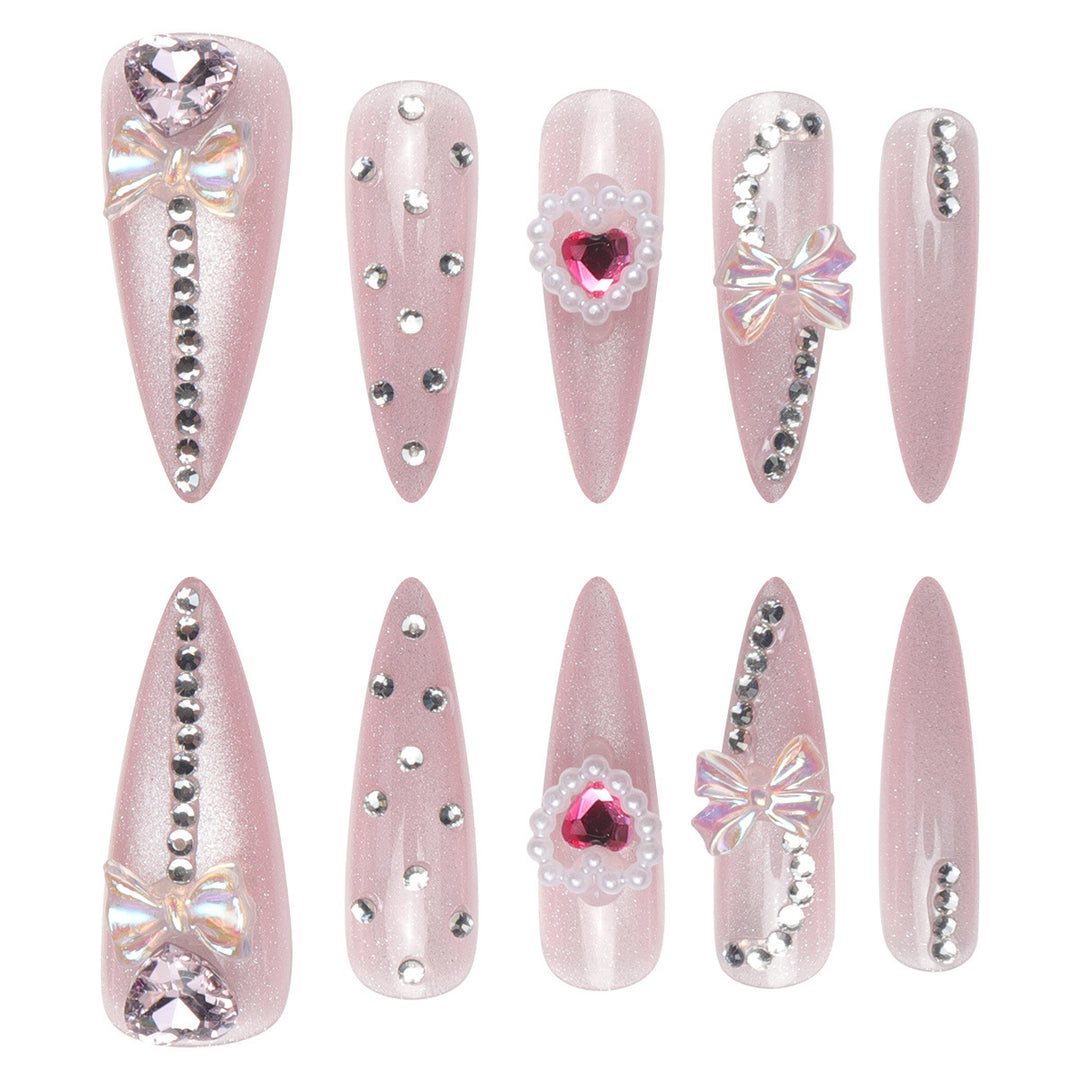 Decorative Stiletto Press-On Nails Kalsten