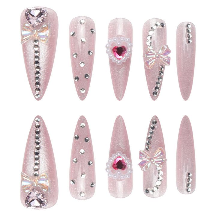 Decorative Stiletto Press-On Nails Kalsten