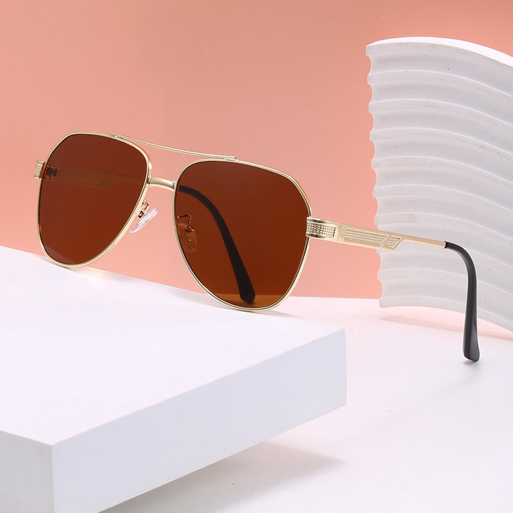 Ladies elegant aviator sunglasses with sturdy metal frame and UV protection Kalsten