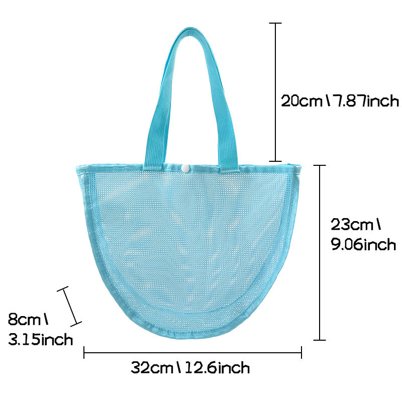 Durable mesh beach bag with wide straps Kalsten