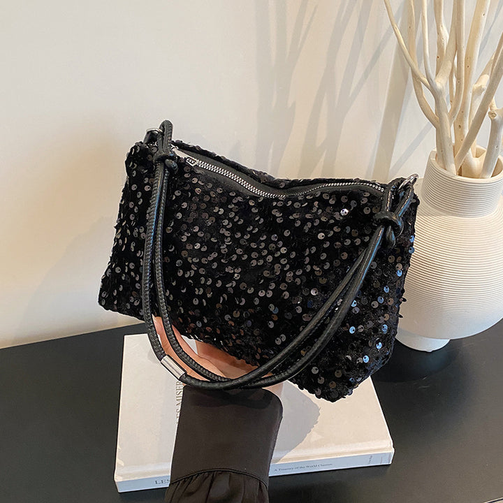 Glamorous Sequin Embellished Shoulder Bag Kalsten