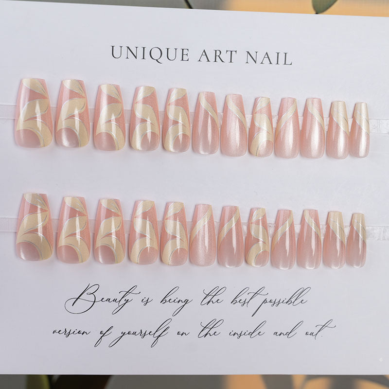 Curvy Nail Design Press-On Nails