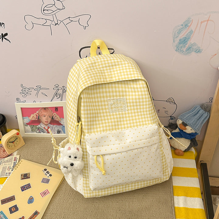 Chic Plaid Backpack Kalsten