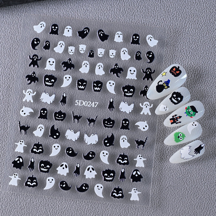 Halloween-Themed Nail Art Sticker Set
