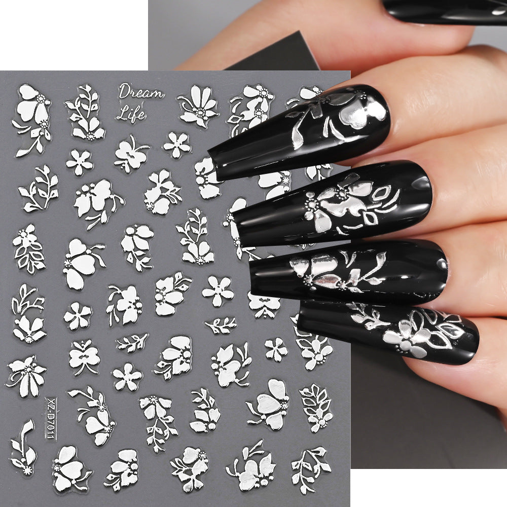 Floral Decorative Nail Art Stickers