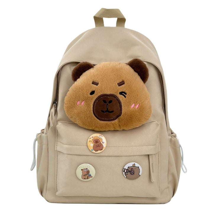 Backpack with Cozy Bear Design and Practical Compartments Kalsten