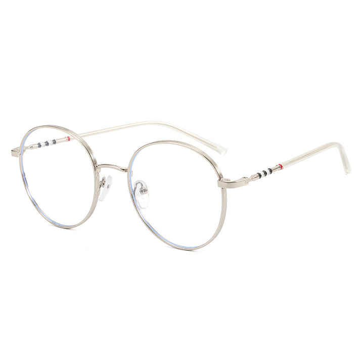 Ladies fashionable round sunglasses with elegant metal frame Kalsten