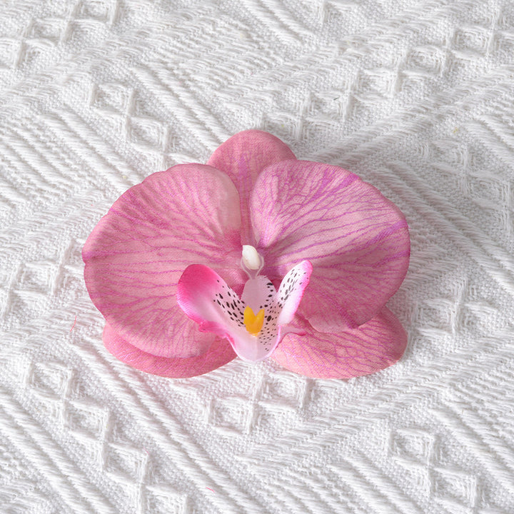 Elegant Artificial Orchid Hair Clip