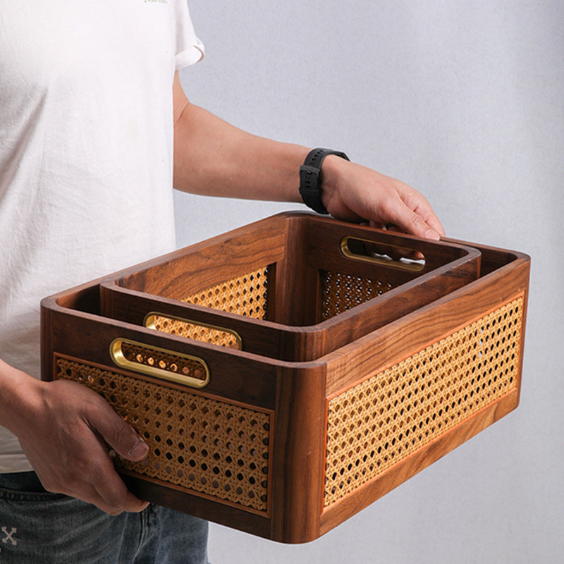 Artisan Handwoven Storage Crate Kalsten