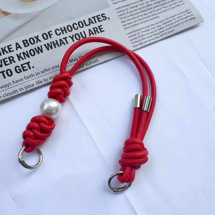 Elegant Knotted Leather Keychain Holder Kalsten