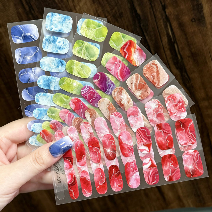 Artistic Watercolor Nail Wraps