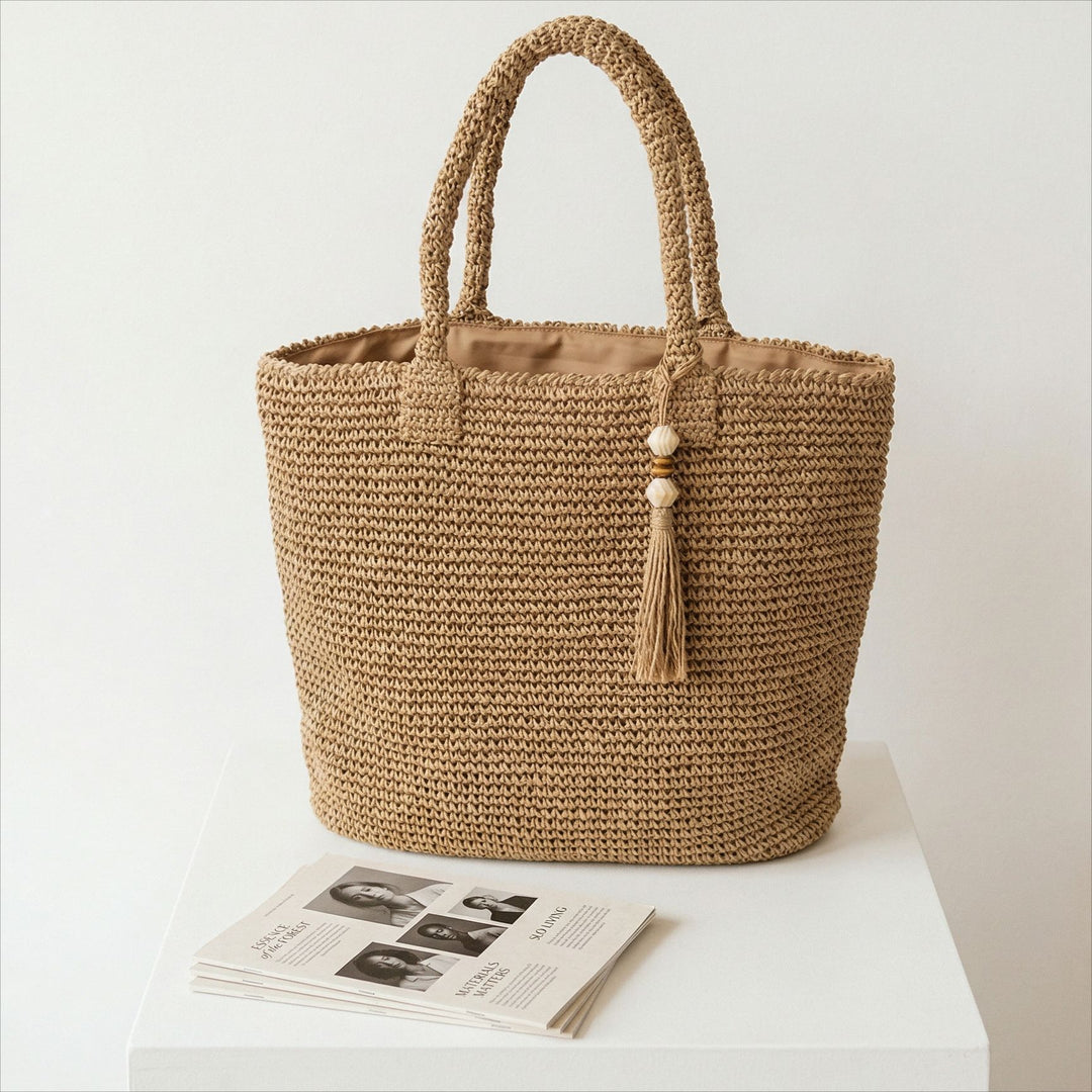 Braided natural material bag Kalsten