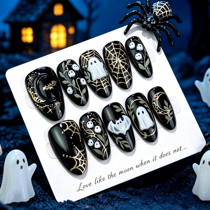 Halloween-Themed Decorative Press-On Nail Set 1790738553