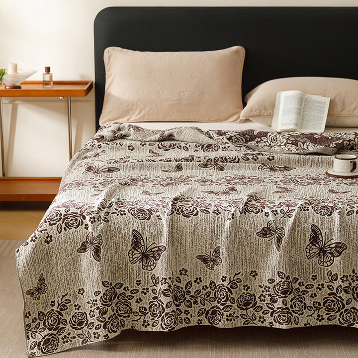 Decorative Floral Throw Blanket