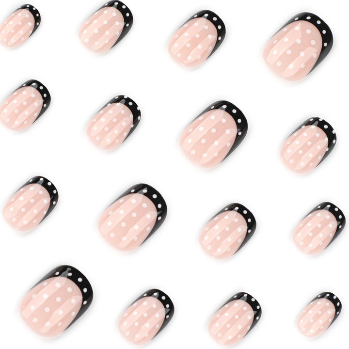 Artful nail art with elegant dots and ombre effect Kalsten