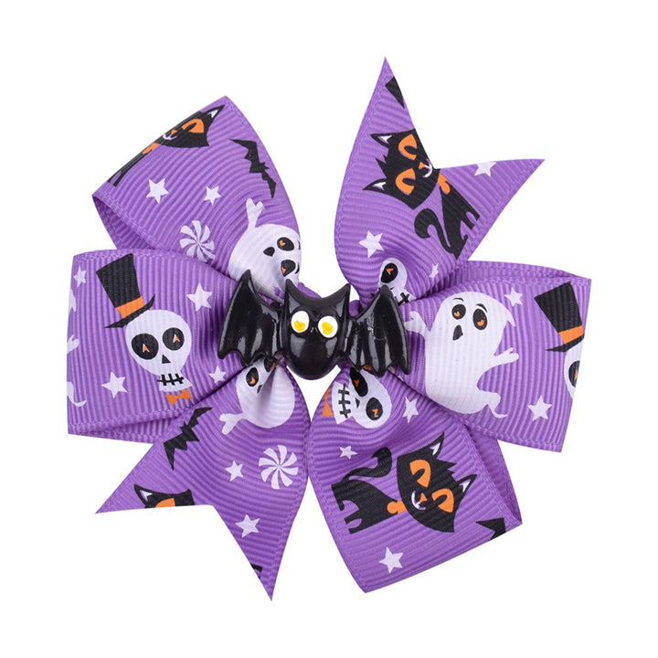 Halloween-Themed Hair Bow Clip Kalsten