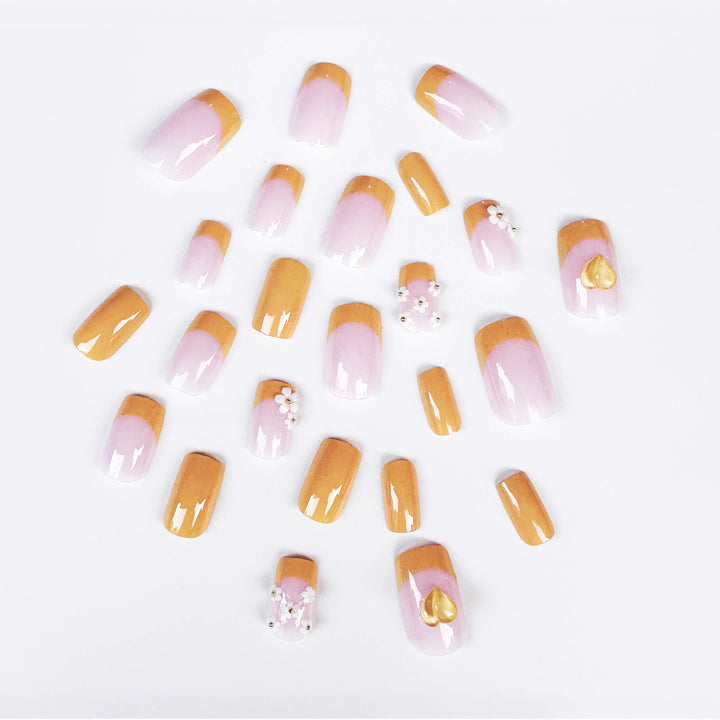 Floral Acrylic Nail Tips Kalsten