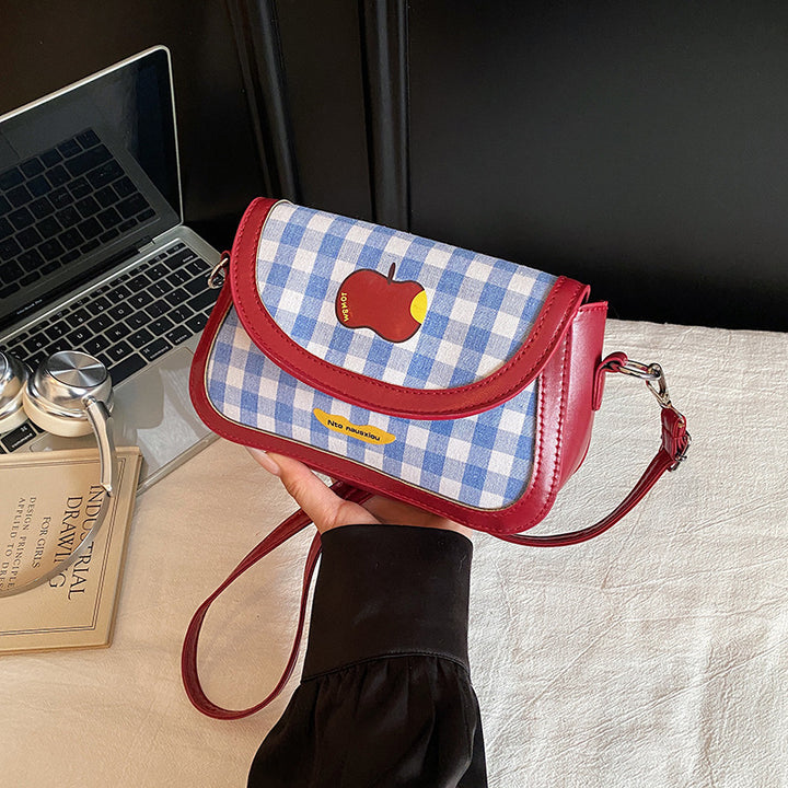 Playful Gingham Pattern Handbag Kalsten