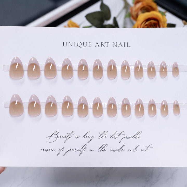 Elegant Glossy Press-On Nail Set  1791110280