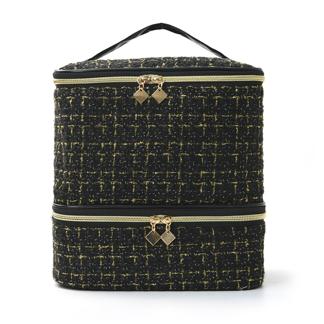 Cosmetic organizer bag with elegant fabric Kalsten