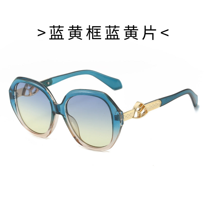 Women's Oversized Sunglasses with Golden Accents Kalsten