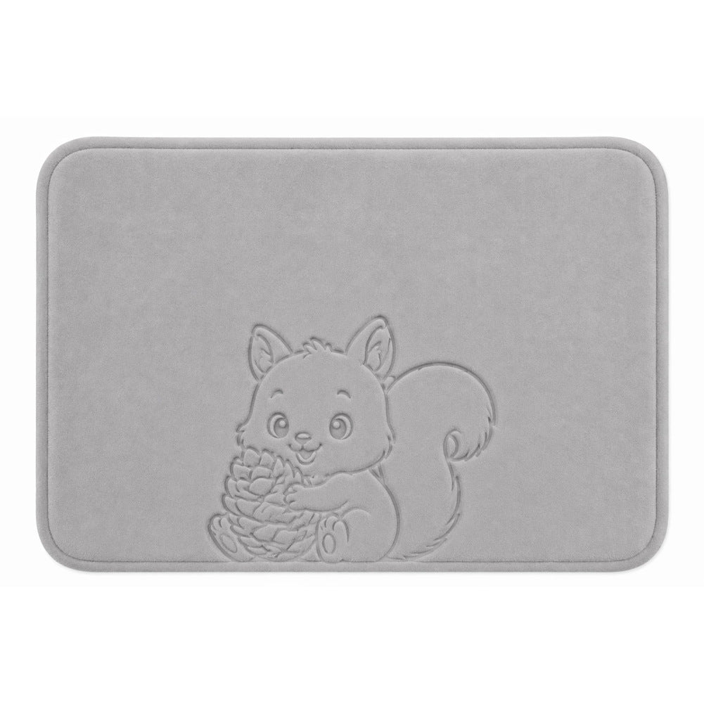 Playful Bird-Themed Bath Mat