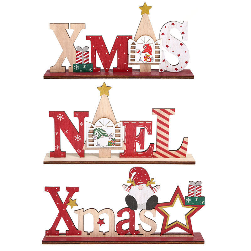 Decorative Wooden Christmas Sign Kalsten