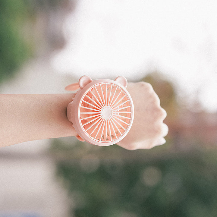 Women Portable Hand Fan with Wrist Strap Function Kalsten