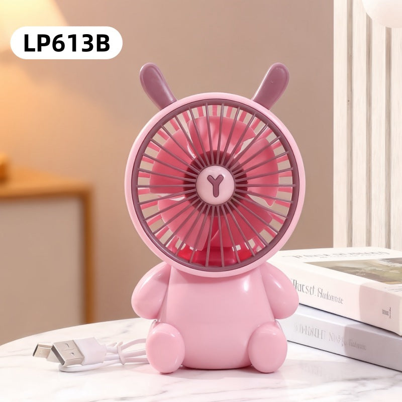 Women's portable USB mini handheld fan with animal design Kalsten
