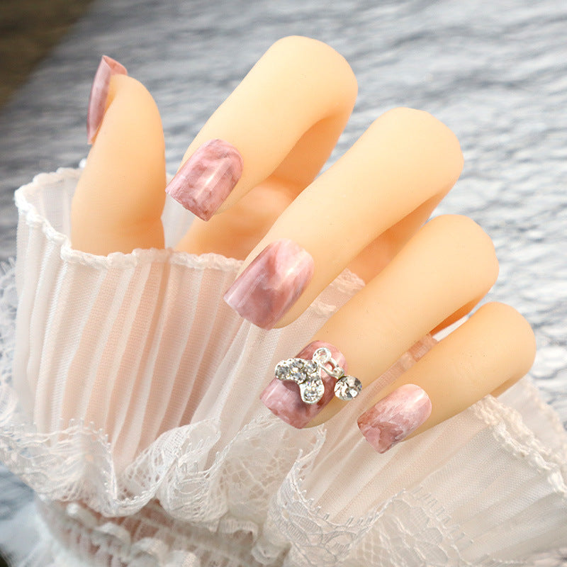 Elegant Marble Design Press-On Nails Set