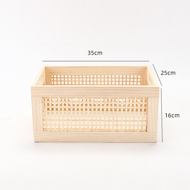Wall-Mounted Wicker Storage Organizer Kalsten