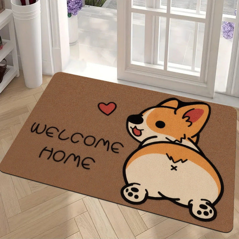 Cozy Dog-Themed Floor Mat