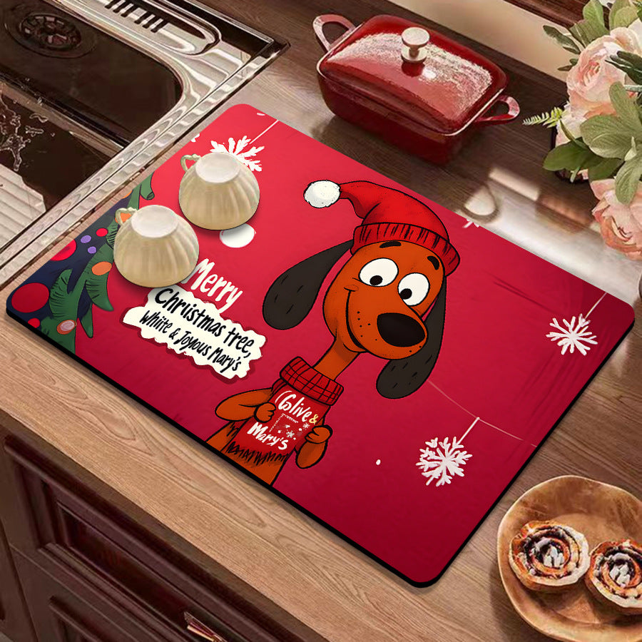 Holiday-Themed Kitchen Mat