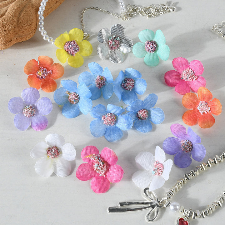Glittery Floral Hair Accessories