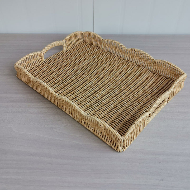 Elegant Woven Serving Tray Kalsten