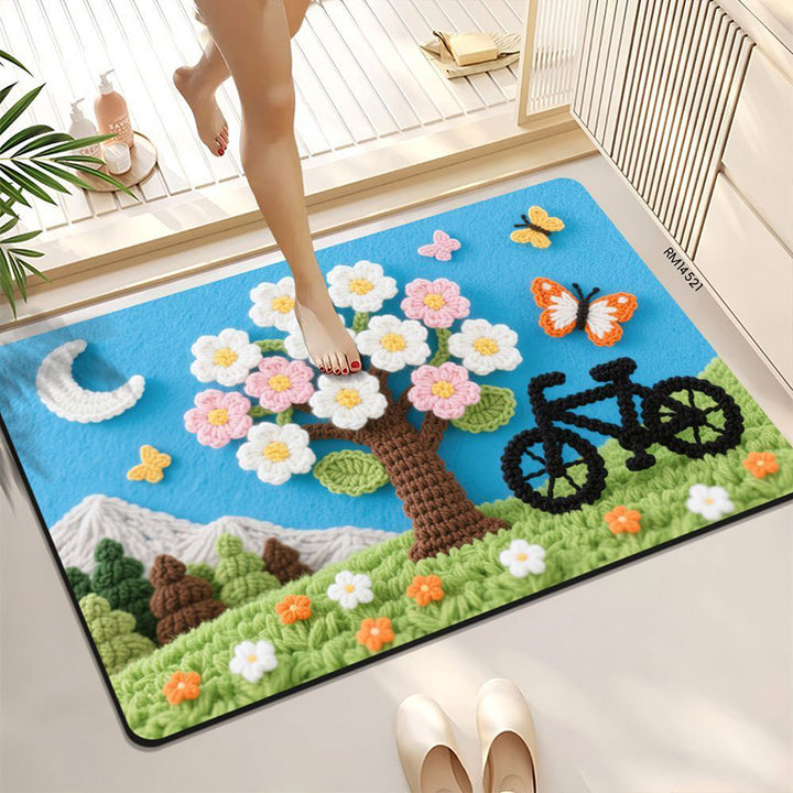 Cozy Winter-Themed Bath Mat Kalsten
