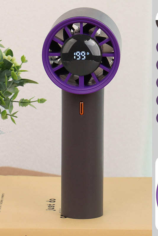 Ladies Portable Mini Fan with Digital Temperature Display Kalsten