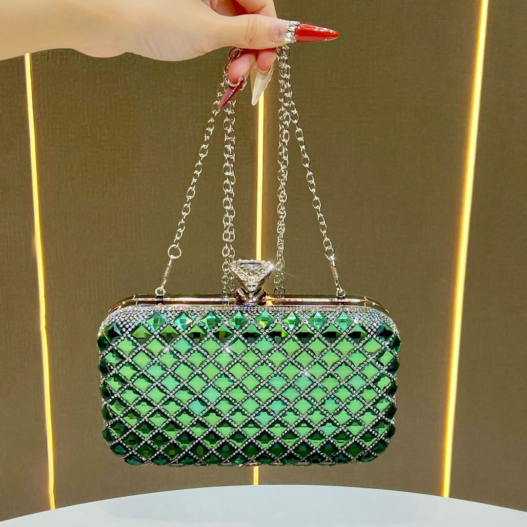 Crystal-Studded Evening Clutch