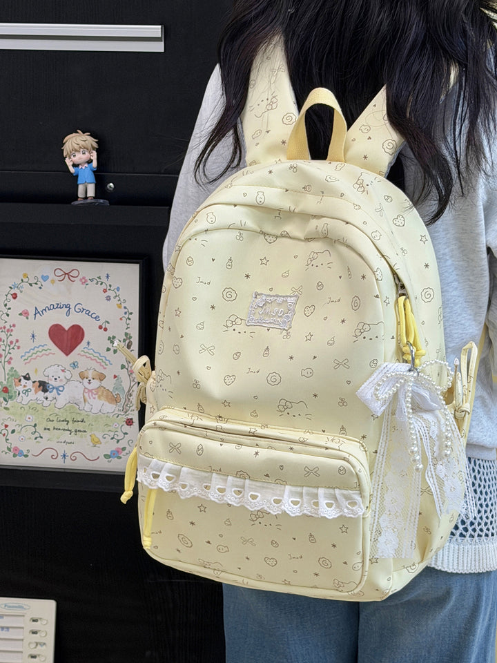 Cute Illustrated Patterned Backpack Kalsten 1791205714