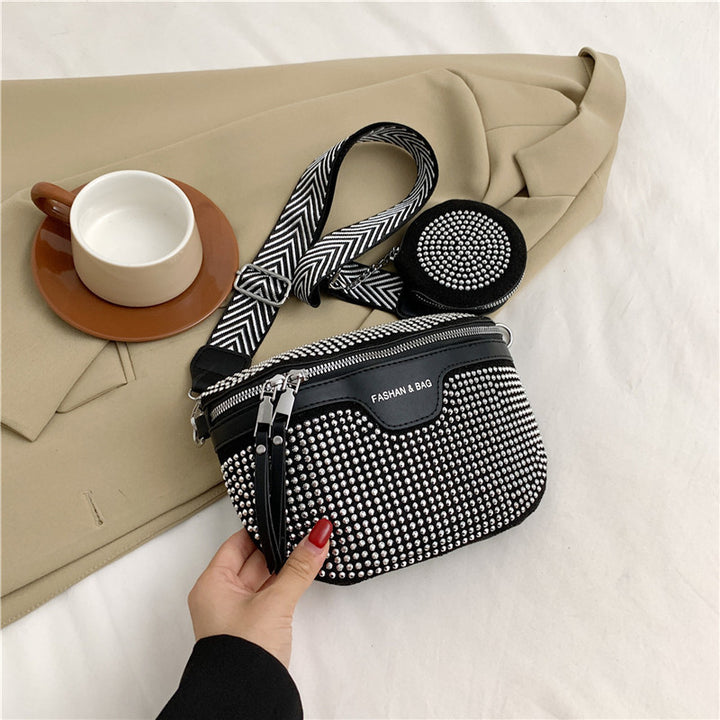 Stylish Rhinestone Embellished Mini Crossbody Bag Kalsten