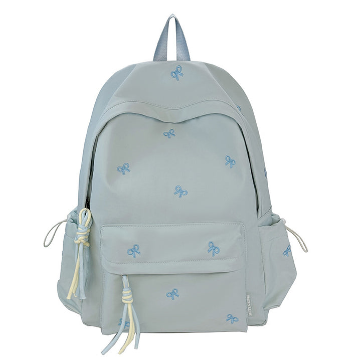Backpack with Charming Bow Design and Practical Compartments Kalsten