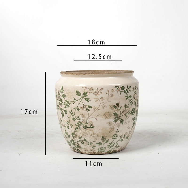 Floral Ceramic Plant Bowl Kalsten