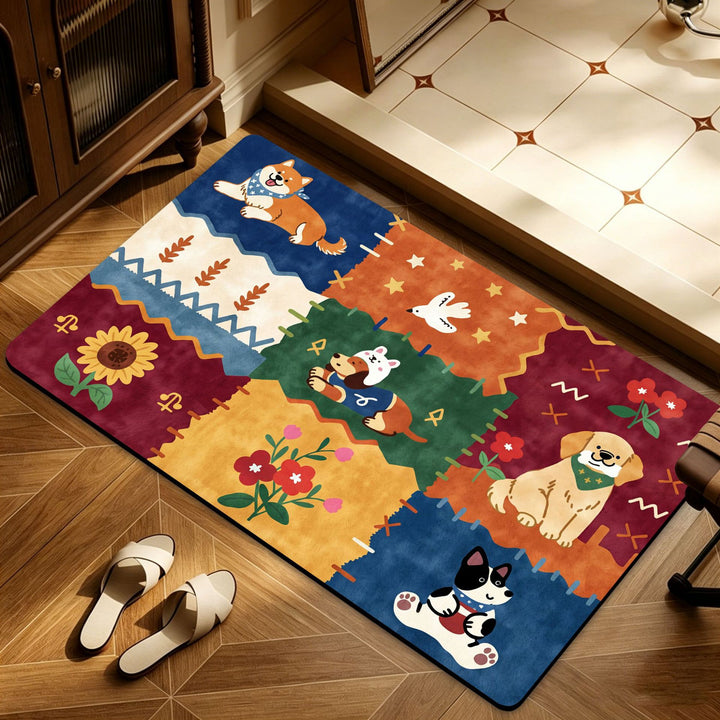Heart Pattern Decorative Bath Mat Kalsten