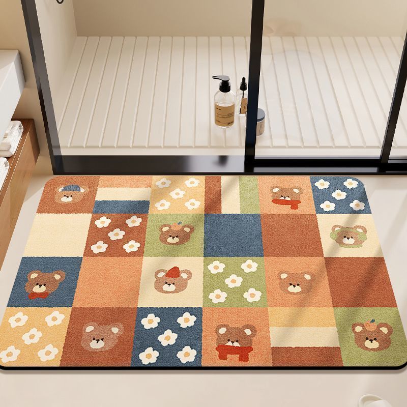Colorful Geometric Bath Mat Kalsten