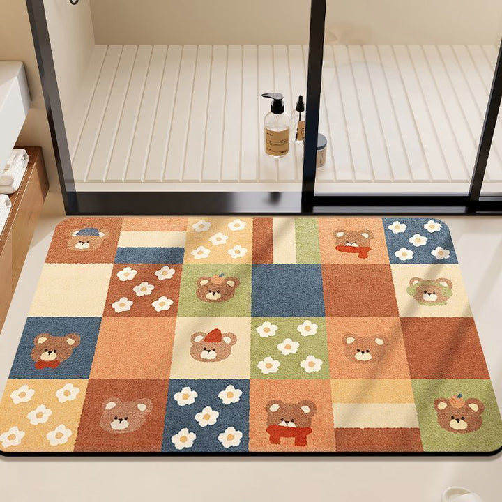 Colorful Geometric Bath Mat Kalsten