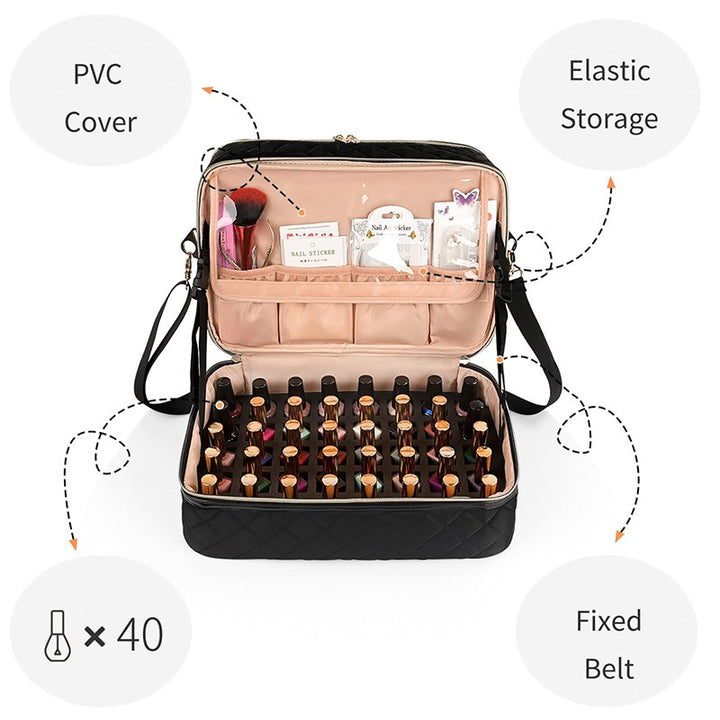 Elegant cosmetic organizer with multiple compartments Kalsten