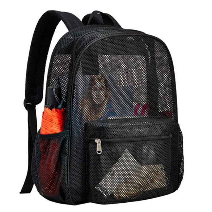 Breathable school backpack with multifunctional exterior pockets Kalsten