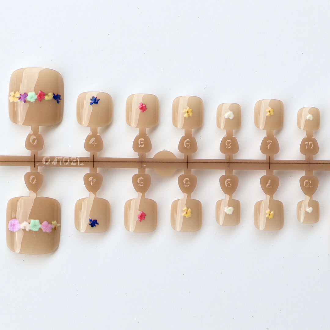 Floral Embellished Press-On Nail Collection