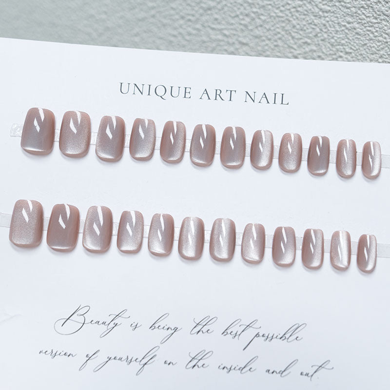 Glossy Short Press-On Nail Set