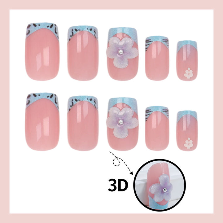 Artificial nails with floral designs Kalsten